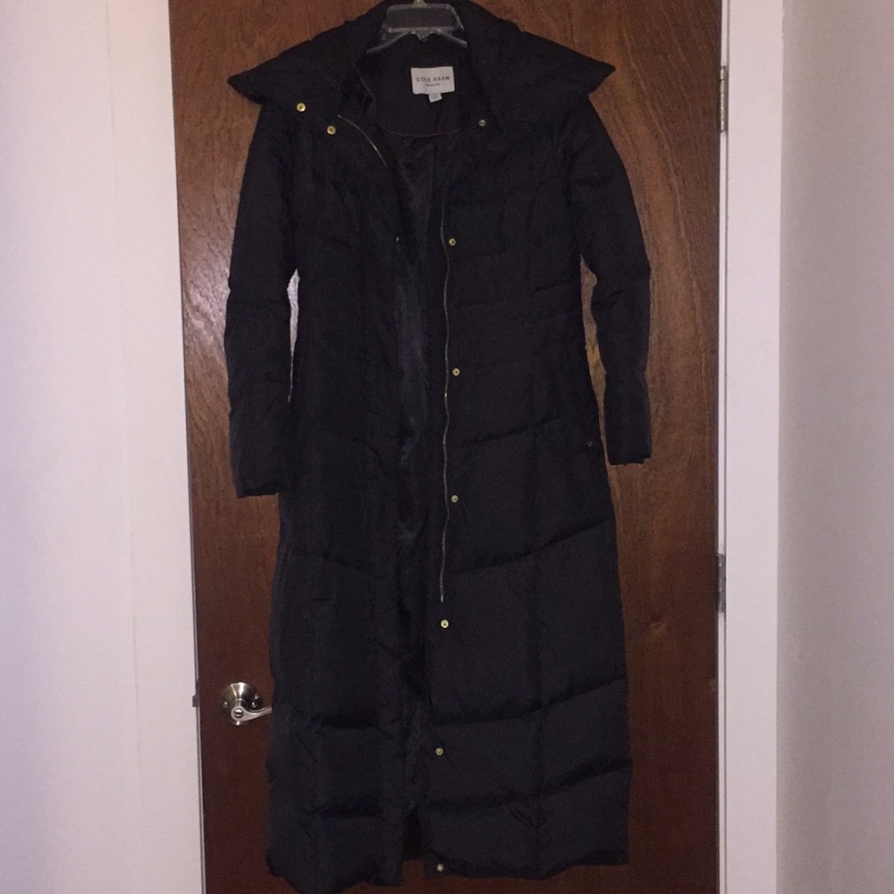 Cole Haan Long Puffer Down Coat